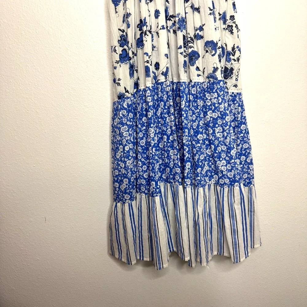 Ro's Garden Provence Blue‎ Sofia Maxi Dress